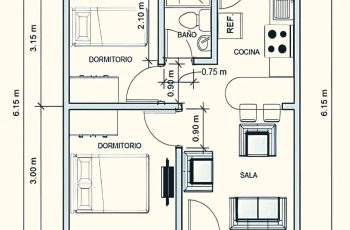 House Floor Plan Overall Layout and Dimensions